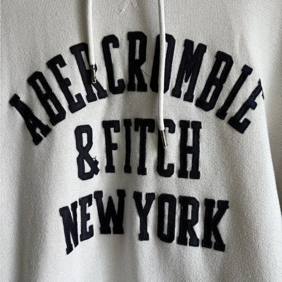 Abercrombie & Fitch White Sweatshirt Classic Pullover - Picture 6 of 6